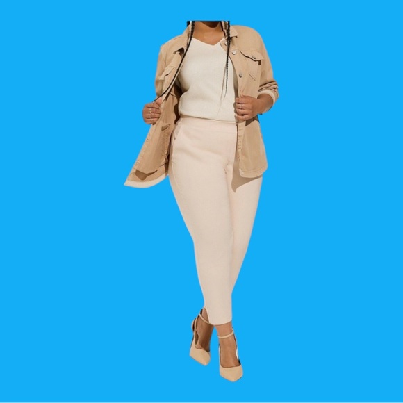 Torrid Cream Pants 4X - Picture 2 of 4